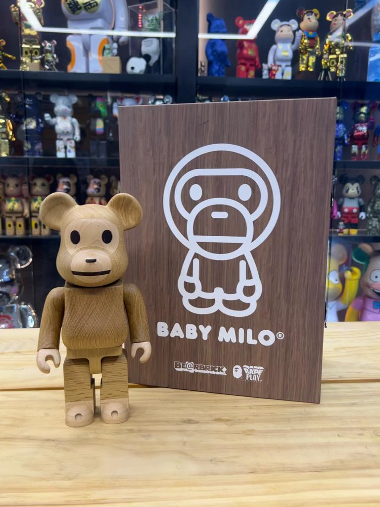 400% Be@rbrick カリモク Karimoku BABY MILO(R) 2021 (Wood)