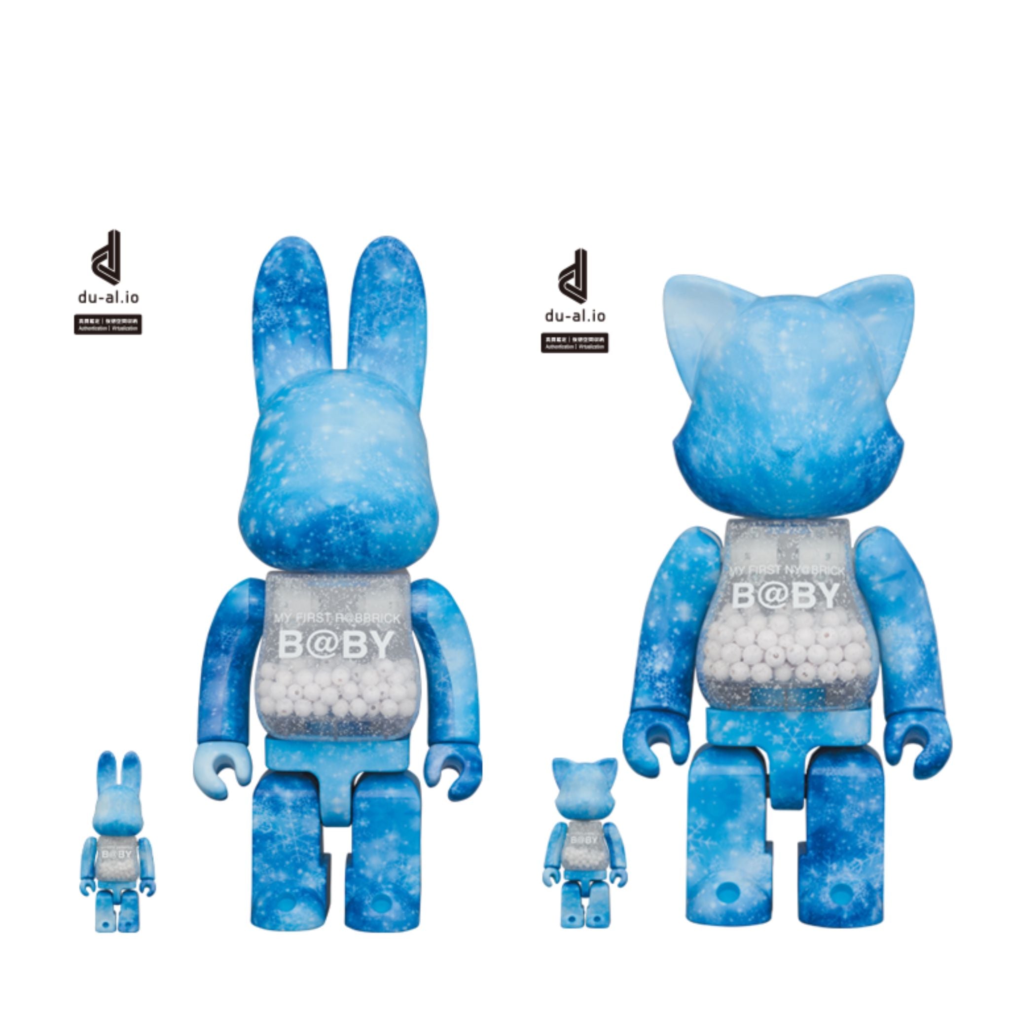 100% u0026 400% My First B@by NY@BRICK u0026 R@BBRICK Baby Crystal Of Snow Ver.