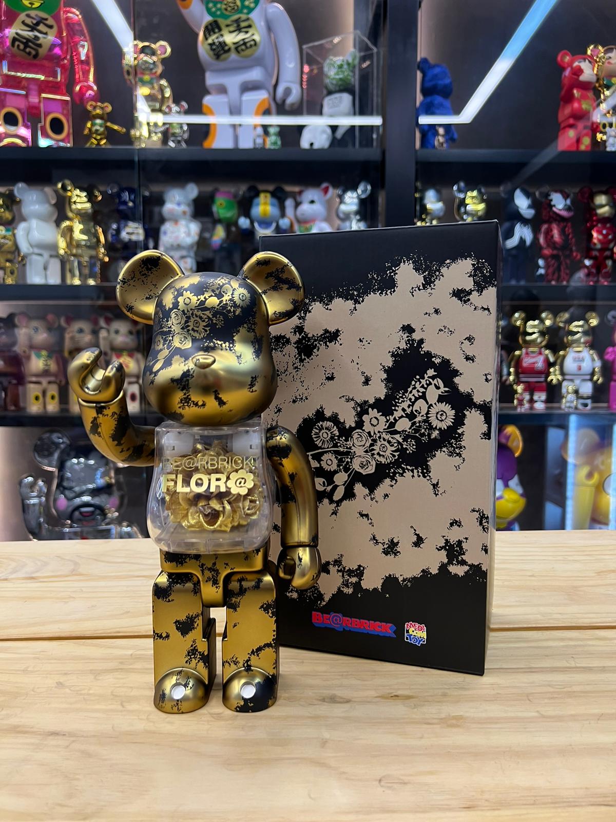 400% be@rbrick Flor@ Gold – Madmaxtoys