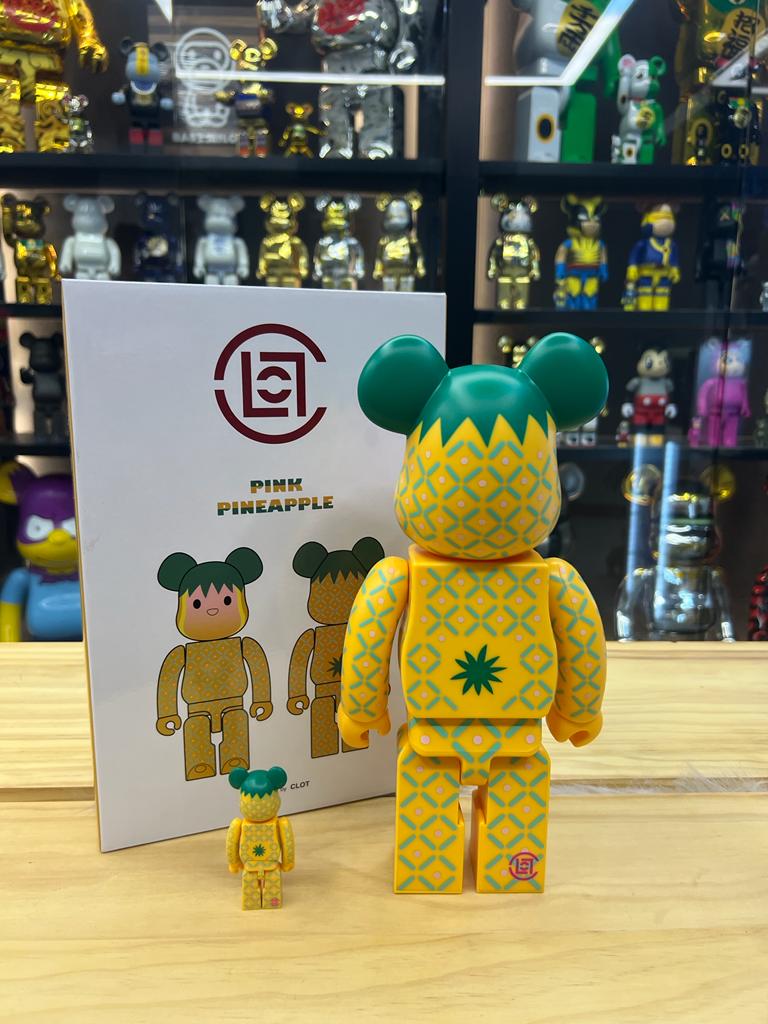 100% & 400% Be@rbrick x Clot New Pineapple (2022)